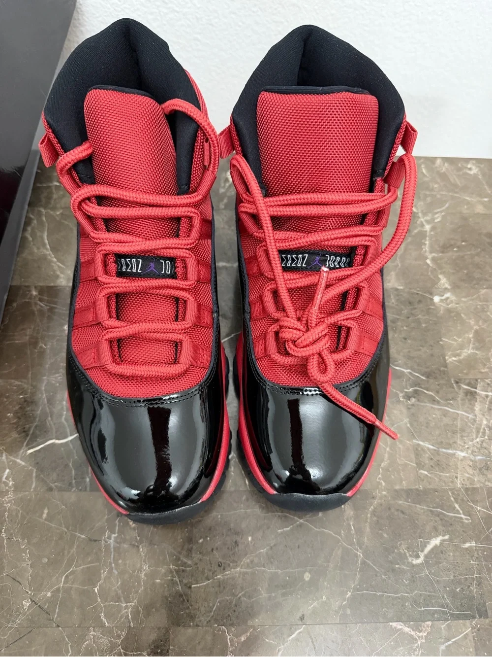New! Unworn! Air Jordan 11 retro red and black men’s size 8